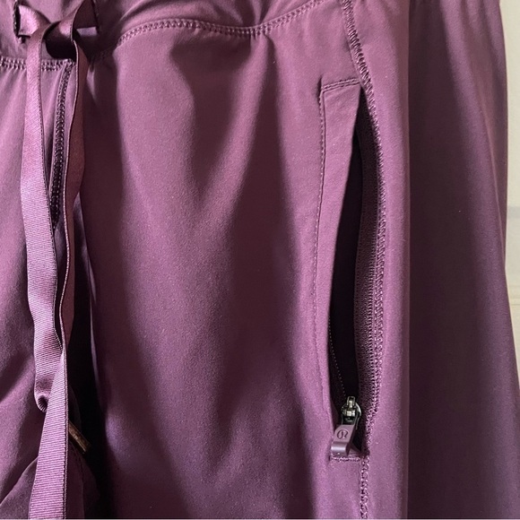 Lululemon Dance studio Leggings High Waist Lined Athletic Running Burgundy Red 4 - Picture 10 of 15